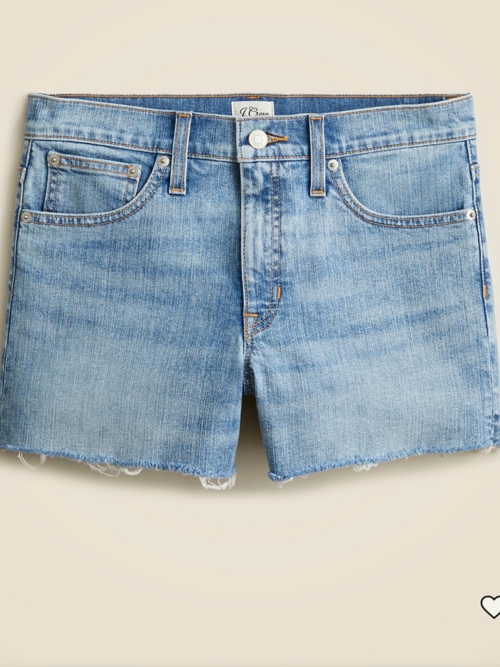 J. Crew Light Wash Denim Cutoff Shorts